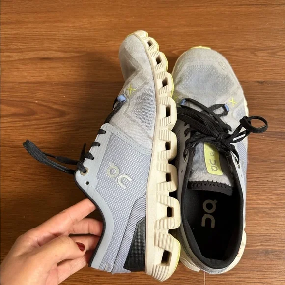 On Running blue and Yellow Cloud X3 - Picture 6 of 11